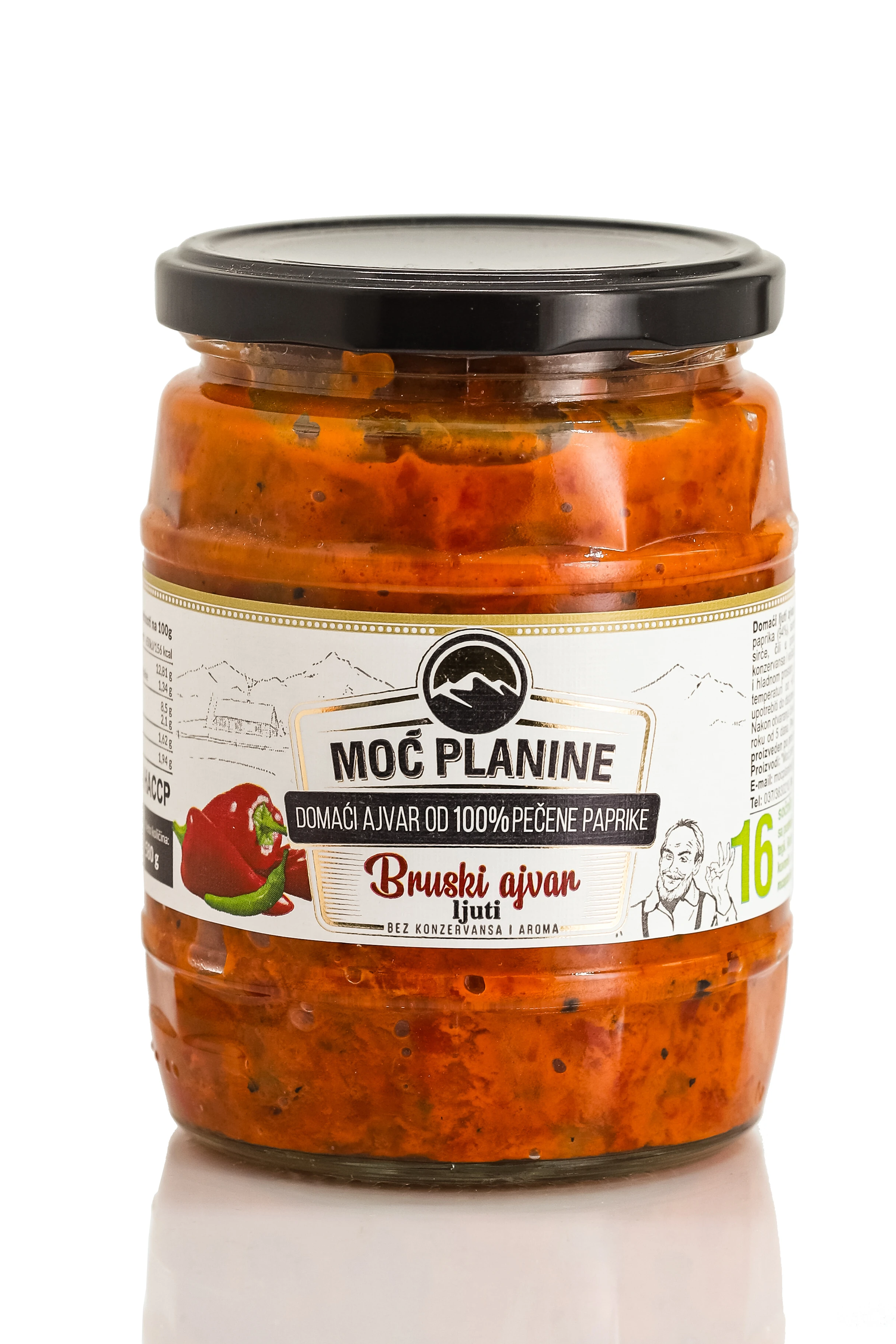 Ajvar ljuti 580 g Moć planine